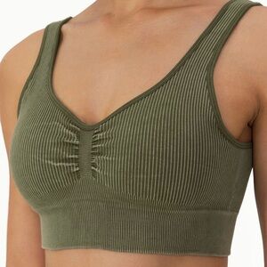 Halara Ribbed Sports Bra, SIZE LARGE